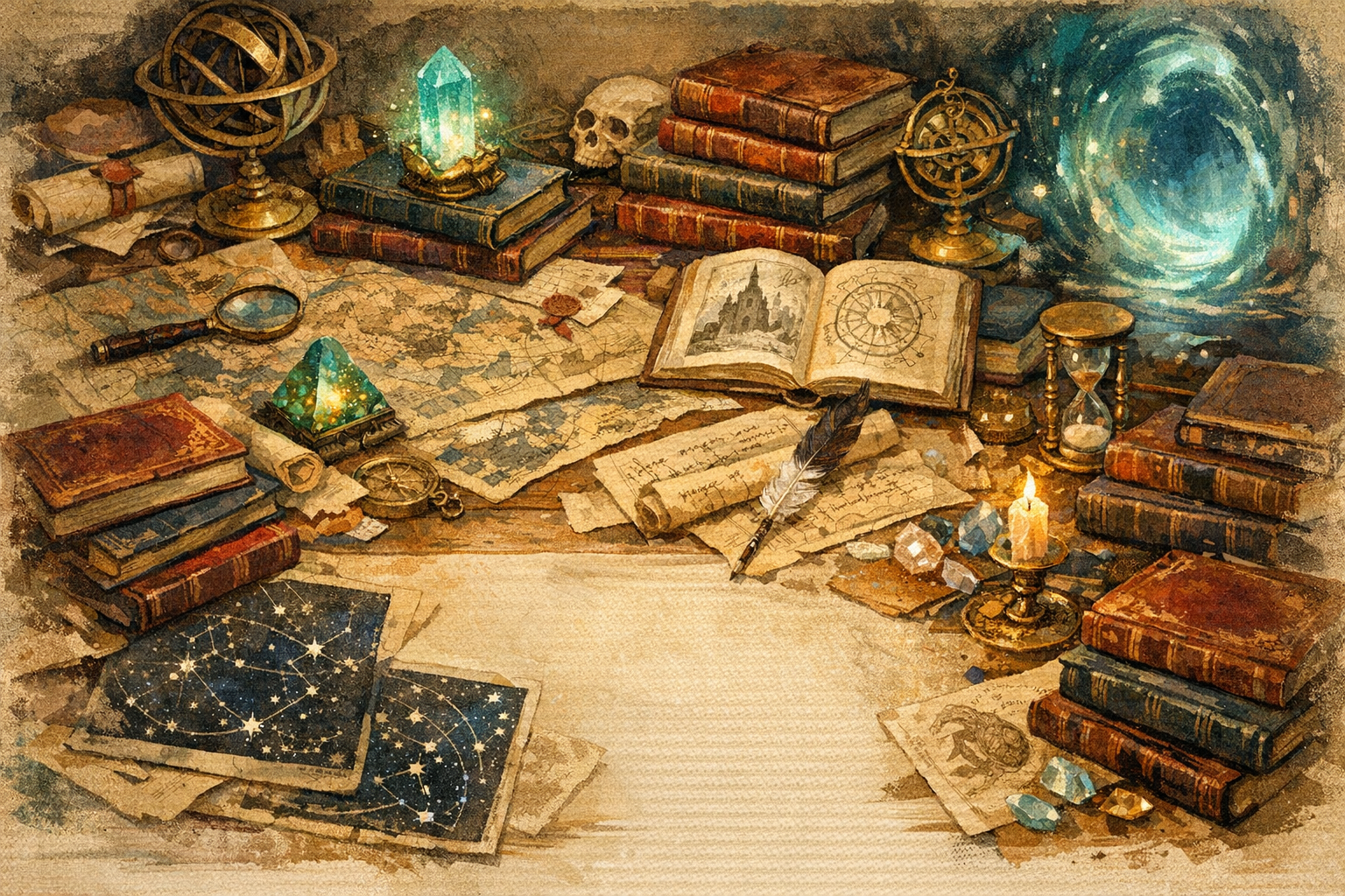 Decorative preview-library art for H. L. Watson sample reading routes